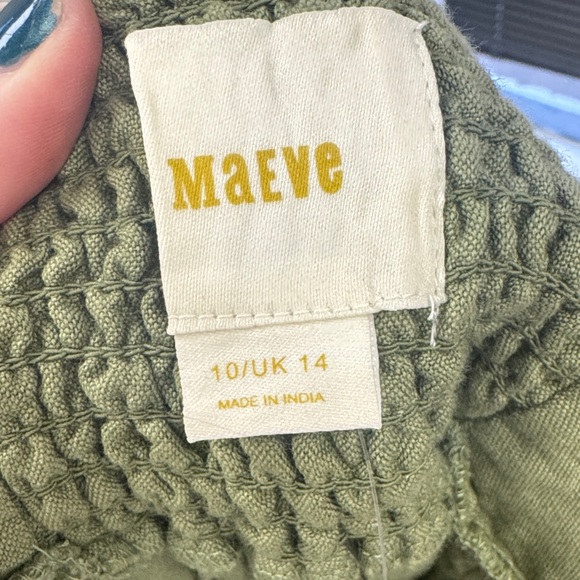 NWT Anthropologie Maeve Embroidered Utility Skirt, size 10 - Picture 6 of 12